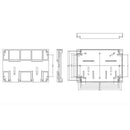 1 Piece Electronics Enclosure Din Abs Plastic Project Enclosure Control Cas V2W6