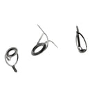 9pcs Fly Fishing Rod Guide Tip Repair Kit DIY Double Leg Eye Rings 6 Sizes