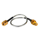 10 cm SMA female bulkhead to SMA male pigtail cable Semi-Flexible RG405 Ja VSA