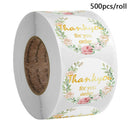 500pcs/roll Bronzing flower decoration Stickers for seal labels gift PackagSEAU