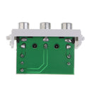 Easy Installation 3 RCA Wall Socket Module with Frame Solderless Type
