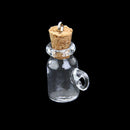 40pcs Small Mini Corked Glass Bottles Vials Empty Clear Multi Shape Bottle