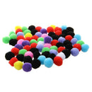 80 pcs Round Multicolored Pompon Balls. F2V4