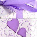 100 x box a Dragee Wedding marie Heart baptism table decoration + silk rib V1U8