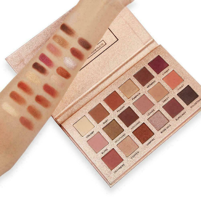 18 Colors Eyeshadow Palette Matte Glitter Makeup Shimmer Shadow Cosmetic Ey B5P7