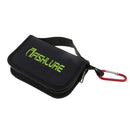 Fishing Lure Storage Wrap Bag Spinner Baits Wallet Case, Black Color