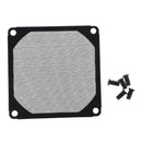 8cm x 8cm PC Cooler Fan Aluminum Dustproof Meshy Filtere Black