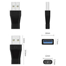 USB 3.0 Male to Type C USB 3.1 Female Adapter Converter Charging Data Trans BX