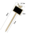 10pcs Bird Design Wooden Blackboard Message Chalkboard With Stick For Party