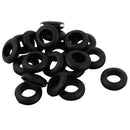 14mm Inner Dia Rubber Electrical Round Wire Grommets Gasket 20 Pcs M4M3
