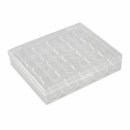 25 Spools Bobbins Sewing Machine Bobbin Case Organizer Storage Clear Box  D B7S9