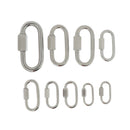 Stainless Steel Quick Links Oval Carabiner Cable Shackle Connector 4mm
