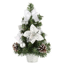 Mini Christmas Tree Holiday Festival Party Ornaments for Tabletop Golden