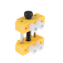 Mini table top bench vice vise press clamp rubber suction base yellow FT