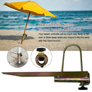 Fishing Rod Portable Lawn Patio Heavy Duty Sun Metal Stand Beach Umbrella