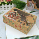 12 Christmas Candy Cookie Boxes Bakery Gift Boxes Cupcake Muffin Cake BoxesB Hn