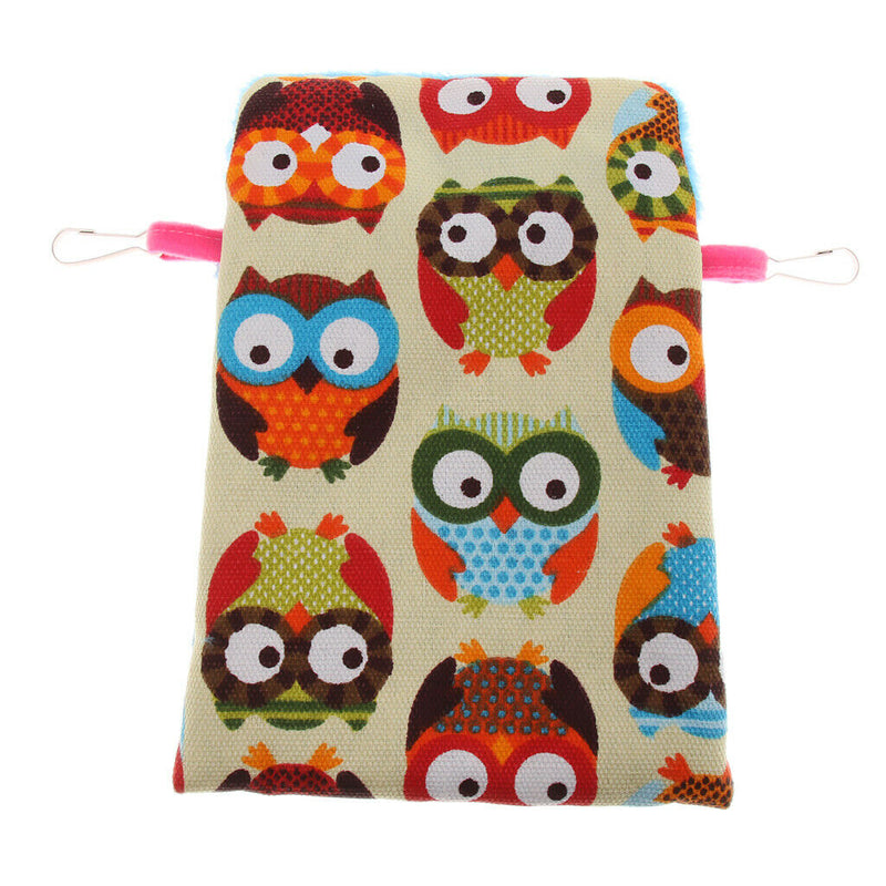 Small Animals Hamster Winter Warm Plush Pouch Sleeping Bed Hammock Owl 1