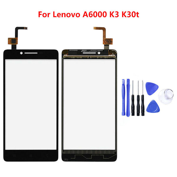 Black Touch Screen Digitizer Front Glass Lens Replace For Lenovo A6000 K3 k30t