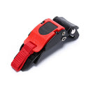 1X Quick Release Helmet Strap Buckle Pull Buckles Black & Red  JP NTAT3C