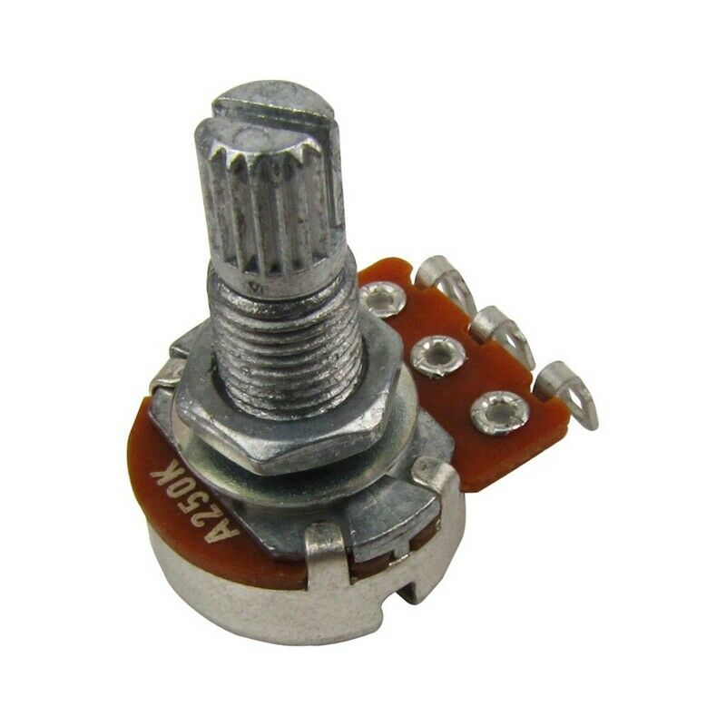 A250K Mini Split Shaft Audio Pot Guitar Long Potentiometers For Fender