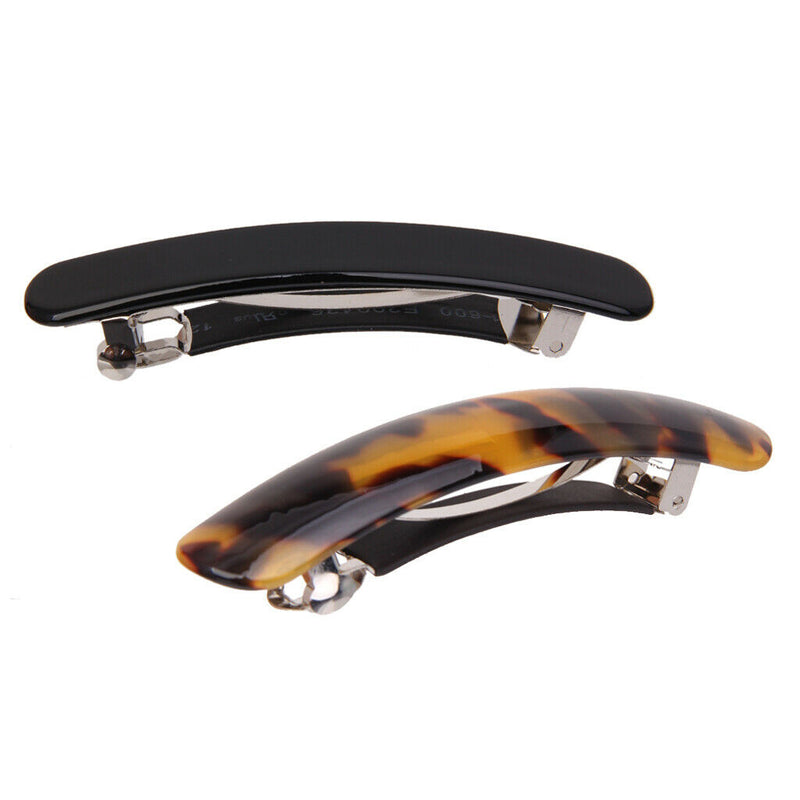 2 Pack Fashion Spring Barrettes Thin Barrettes Clip Hairpin