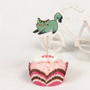 24pcs cat cupcake toppers picks birthday party decoration kids favors christm OZ