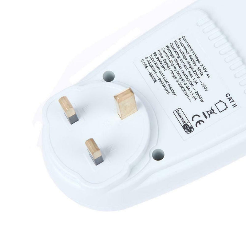 AC Power Meter 220V Digital Wattmeter European Union Energy Meter Watt (UK) A