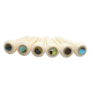 6 Pieces Green Dot Bridge Pins Bridge End Pin for Acoustic Guitar Lovers 4.0
