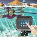 Metal Button 60m Underwater Waterproof Case Cover for GoPro HERO 8 Sport Camera