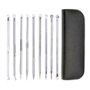 Stainless Steel Acne Extractor Removing Tool Face Care Black H4L0 Pimple Re M1W9