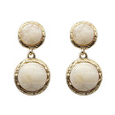 New Fashion Round Geometric Earrings Retro Style Simple Unique And Versatil C4S2