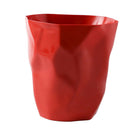 Plastic Mini Wastebasket Desktop Ashtray Waste Paper Container Bathroom Red