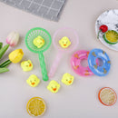 5x/Set Mini Baby Children Bath Toys Cute Rubber Duck Fishing Net Shower Games OZ