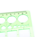 Plastic Circles Squares Hexagon Geometric Template Rulers Stencil Measure ToolLJ