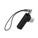Elbow-Shaped USB Type-C to 3.5mm Headphone Jack Adapter for Call Wire ControJ5T6