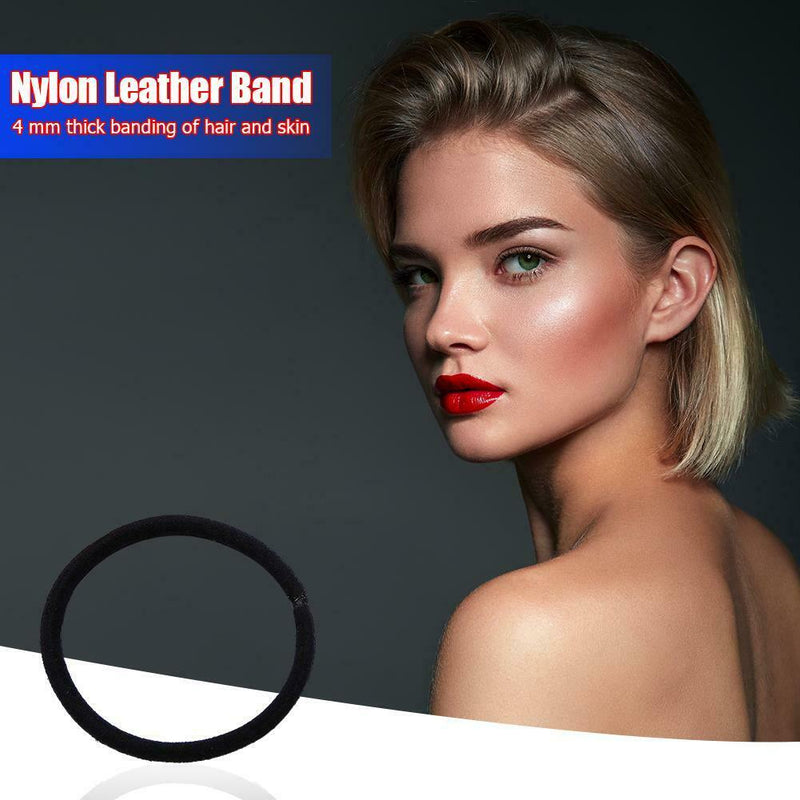 120pcs Elastic Rubber Band Black Women Hair Rope Ties Kids Ponytail Holder  A
