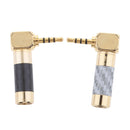 2Pcs Male Plug 4 Pole Stereo Solder Type DIY Audio Connector for Headphones