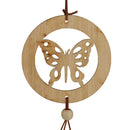 Large Wind Chimes Outdoor Deep Tone - Butterfly Wind Chimes with 6 Bamboo Tubes,