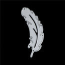 2pcs feather metal cutting dies stencil scrapbook album paper embossing craft ME