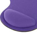 Wristband Mouse Mat Pad With Gel Foam Rest Wrist Support For Laptop Purple