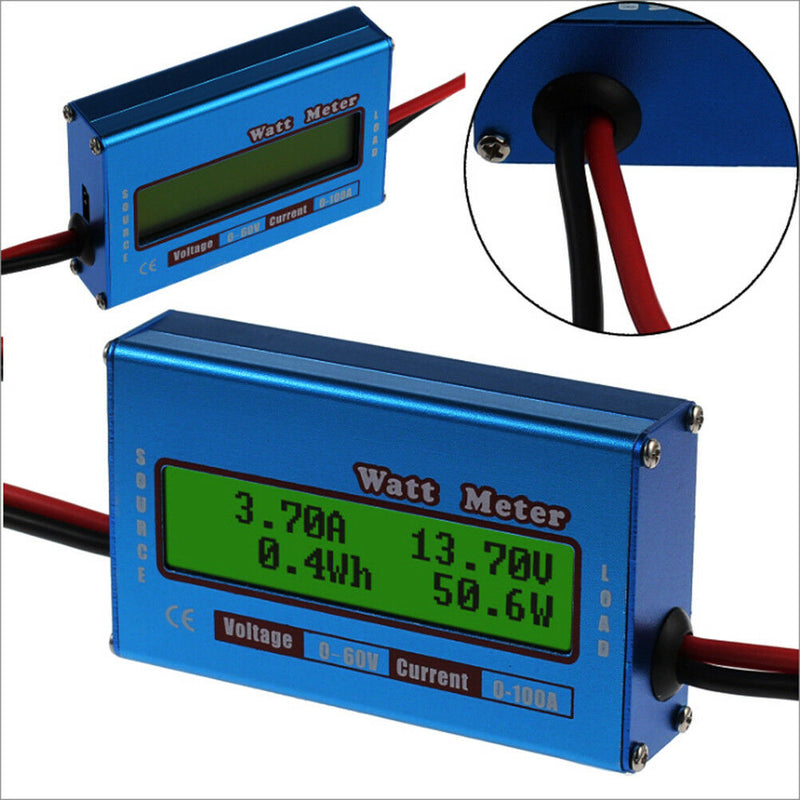 DC combo Meter Digital  LCD Watt Power Volt Amp RC Battery charging AnalyzeS Gw