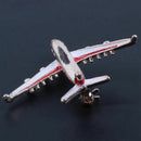 Alloy Airplane Brooch Pins Enamel Red Plane Luxury Brooches For Women Costu