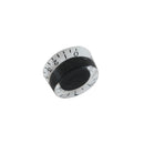 4 White/Black Replacement Speed Knobs for Gibson Les Paul Guitar Volume Tone
