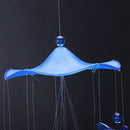 Wind chime sound tubes Butterfly Feng Shui windchimes House Decoration, Blu N3U1