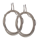 2Pc Guitar Wire Single Core Braided Shielded 22 Awg 300cm for Pickups & Pots