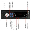 Single 1Din Car Stereo MP3 Player In Dash Head Unit Bluetooth USB AUX FM Radio
