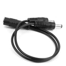 2pcs Dc 5.5 X 2.1 mm 1 plug to 2 plug adapter Power cable adapter