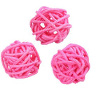 24 Pcs 3Cm Rattan Wicker Ball for Garden, Wedding, Party Decoration, 12 Pcs D5X1