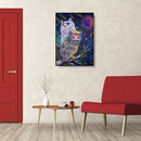 5D DIY Full Drill Diamond Painting Owl Cross Stitch Mosaic Kit Home Decor