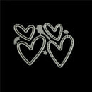Love heart Cards Decor Metal Cutting Dies Stencil For DIY Scrapbooking Album@Vâ„–[
